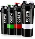 17 Oz Multi-Compartment Sticla Shaker cu 4-Pack Set 