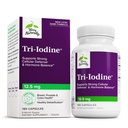 Terry Natural Tri-Iodine - Suport Sănătate tiroidiană - SIDA Echilibru hormonal cu iod molecular din Kelp - Caracteristici Iod de potasiu și iod de sodiu - Brain & Energy Support - 12,5 mg, 180 Capsule