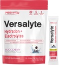 Pescience Versalyte Electrolyte Hidratare Pachete, Zahar Free Electrolit Pulbere cu magneziu, Taurină, Antioxidanti, Minerale Trace - Negru Cherry, 30 Serviri