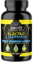 Suplimente Angry Electro Lightning Energie Complex de hidratare Electrolit tablete - Hidratat cu calciu, magneziu, sodiu, potasiu & pastile de cafeină (240ct, 120 de zile de aprovizionare)