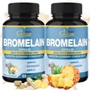 Cadane 2 Packs 60 capsule de Bromelain, cu Bromelain, Querbetin, Elderberry, Ginger, Echinacea, Usturoi, Pepper Negru
