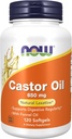 Castor Oil 650mg 120 Softgels (Pachet de 2)