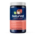 NaturVet Brewers Drojdii uscate Formula cu usturoi arome Plus vitamine pentru câini și pisici, pulbere, Made în Statele Unite ale Americii cu ingrediente globale sursă 1 lira