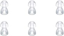 (6pcs/lot) Sfaturi pentru urechi de ajutor auzind Silicon dopuri cu urechi Domes pentru BTE, ITE și Audiere de buzunar ajută la înlocuirea urechii Bud (Small φ8mm)