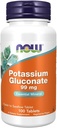 Acum alimente Gluconat de potasiu, 100 CT