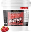 Ultimate Nutritie Muscle Juice, Greutate Gain Drink Mix - Mass Gainer Pudră de antrenament pentru bărbați și femei - Supliment pentru Lean musculare creștere și suport imunitar cu 55g Proteina - Căpșuni, 10.45lb