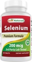 Cele mai bune naturale Seleniu 200 mcg Supliment, 240 Conte