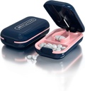 DUBSTAR Cutter Pilulă mică, Pill Cutter Splitter pentru pastile mici și mici, Cutter destul de portabil pentru pastile mari, Cuts Vitamine tablete pentru buzunar Purse (Pill Cutter, albastru)