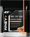 EC Sporturi Whey+ Pulbere de proteine, Unt de arahide de ciocolată amestec de enzime de g/digestive - Izolat Supliment, Colagen Peptides w/Swift reforma - 30 Serviri