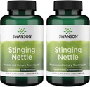 Swanson Stinging Nettles - Suplimentul plantei Protestata de sănătate și tractul urinar de sprijin - Formula naturală de susținere a sănătății respiratorii și a echilibrului lichid - (120 capsule) (2 ambalaj)