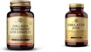 SOLGAR Colagen Acid hialuronic Complex, 30 comprimate - Colagen hidrolizat tip 2 - Ajuta & Zinc Chelat, 250 comprimate - Zinc pentru piele sanatoasa - sustine cresterea celulelor si formarea ADN