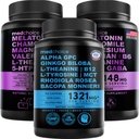 MEDCHOICE Melatonina de somn (180ct) și Nootrop Brain (60ct) Supliment Bundle - Wellness Duo pentru somn, creier, Focus, & Mood Support - Vegan, Non-GMO, Gluten-Free