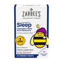Zarbee's Kids 1mg Melatonina comprimat masticabil, supliment de somn fără medicamente și eficiente, ușor de a lua tablete naturale de struguri pentru copii varstele 3 și în sus, 30 Conte