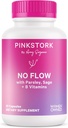 Pink Stork No Flow: Sed Up Lapte matern alimentare cu salvie, paine prajita, si B Vitamine, Postpartum esentiale pentru femei pentru a opri alaptarea si scadea productia de lapte, 60 capsule