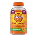 Metamucil Fiber Gumries pentru adulți, fără zahăr Adăugat aroma portocalie, 5g Prebiotic plante pe bază de fibre supliment Blend, 120 Conte