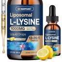 L-lisină lipozomal 1000MG picături lichide, 13-in-1 Lysine Suplimente 