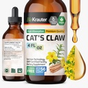 BIO KRAUTER Pisici Claw Tincture - Pisici lichide Claw Herb pentru sprijin imun - Alcool și zahăr gratuit - Picături Vegan 4 Fl.Oz.