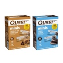 Quest Nutritie Mini Proteine Baruri Bundle, Ciocolata Chip Cookie Dough și cookie-uri și crema, Proteina mare, Carb scăzut, Keto Friendly, 14 Conte Fiecare