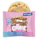 Cookie-ul meu cookie cookie-uri de proteine, tort ziua de nastere (2.2oz, Pachet de 12) - 15g Proteina per cookie - Wraped individually Workout Snacks pentru On-The-Go Travel