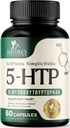 5 capsule de hidroxitriptofan - 180 mg per Serving 5 HTP Supliment Plus Calciu pentru sanatatea creierului si Sleep Support, Extra Putere Griffonia Simplicifolia 5-HTP Formula, 5HTP, Statele Unite ale Americii Stickd - 60 capsule
