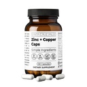 Santa Cruz Paleo, supliment mineral de zinc și cupru, formulă de înaltă absorbție, supliment de zinc pentru piele și păr, L Metionină, Gluconat de cupru, Minerale Trace, Gluten gratuit, Keto, Paleo, 60 capsule