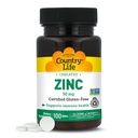 Viata de tara Zinc Chelated 50 mg - Certified Gluten-Free Supplement Immune Supplement, Îmbunătățește Absorbția de zinc, Suporturi Body 