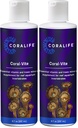 Coralife Saltwater Fish Tank Aquarium Coral-Vite lichid Essential Vitamina si Trace Suplimentul mineral pentru Reef Acvarii, 8 oz (Pachet de 2)