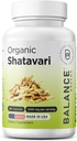 Organic Shatavari 1200mg, 60 capsule - Alăptarea Support Vitamine, Echilibrul hormonal pentru femei, Sparanghel Racemosus Root