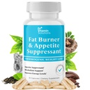 Fat Burner & Appetit Suppressant pentru pierderea in greutate Pastile dietetice pentru femei si barbati - Booster metabolic termogenic cu Glucomannan, Crom, Cafeina, extract de ceai verde - non-GMO - 35 capsule Dr Vitamina