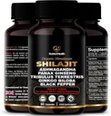Capsule Himalayan Shilajit cu Ashwagandha, Ginseng, Tribulus, Ginkgo & Black Pepper 