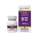 Sursă superioară Nu Shot Vitamina B-12 Cyanocobalamină 5000 mcg - Vitamina B-12 pentru a sprijini producția de energie, sănătatea creierului și wellness generală - Tablete sublinguale - 100 comprimate dissolvabile