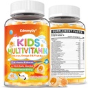 Kids Multivitamine Gummies - Vitamine A D3 K2, metilat B-complex cu Omega-3, Fier pentru Immune & Dezvoltare Suport - Organic mixt-Berry Aroma Multivitamine pentru copii Daily - Zahăr gratuit & Vegan