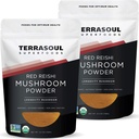 Terrasoul Superfoods Organic Reishi Mushroom Powder (4:1 Extract), 11 Oz (2 ambalaj) - Imun Booster 
