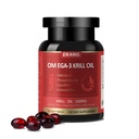 Antarctica Krill Oil 500 mg, Fospolipid-Bound Omega-3, EPA, DHA, și Astexanthin - Easyly Absorbed - Sprijină creierul, inima, și sănătatea comună - non-GMO, gluten-Free, 30 Softgels