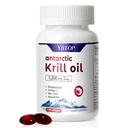 Antarctica Krill Oil 1200 mg per Serving, 120 Quick Release Softgels cu Omega-3 EPA DHA, Astaxantin & Fosfolipide, Mercur gratuit, Nu gust de pește pentru inimă, Joint & Brain Health