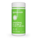 UpNourish Liposomal D3 K2 Vitamina 10000 UI D3 și K2 MK-7 200 mcg - 365 Vitamina D3 k2 (Vitamina D3 con K2) Mini Softgels - Ușor de înghiţit K2 D3 Suplimentul de vitamine