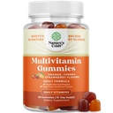 Gume multivitamine zilnice potente pentru adulți - Blend de vitamina D A C E B12 Zinc și Biotină - Guma vitaminei adulte pentru energie și imunitate - fără GMO Gluten liber și gume halal 30 Număr