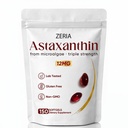 Zeria Astaxanthin 12mg, Microalge naturale Suplimente antioxidante, ajută la protejarea celulelor de stres oxidativ, fermitatea pielii & elasticitate, promovează sănătos piele și ochi, 150 Softgels