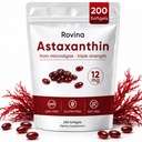 ROVINA Astaxanthin 12mg Softgels, Antioxidant Supplement Supplement Supports Eye, Skin, Imun, Comun, Intern Circulation, Non-GMO & Gluten Free - 200 Softgels