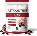 Astaxanthin 12mg, 120 Softgels, Natural Microalgae Source, non-GMO Gluten-Free,4 luni de aprovizionare