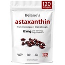 Belano's Astaxanthin 12mg, Astaxanthin Softgels, Premium Astaxanthin Antioxidant Supliment 