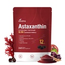 VivoNu Astaxanthin 12mg Suplimente, 240 Softgels, Haematococcus proaspat Pluvialis 10 in 1 Astaxanthin Antioxidante Suplimente, Suporturi Ochi, Piele, Junic, Creier, Inima si Sistemul Imun sanatate