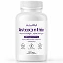Nutrawell Astaxanthin - supliment zilnic antioxidant de wellness cu naturale de origine Astexantină Formula curată pentru activ adult stil de viață ușor să ia capsule - 90 Softgels (1)
