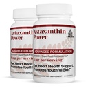 TURNER Noua Zeelandă Astaxantină Putere cu UAF1000+, Supliment antioxidant, 12mg Astaxantină, 60 Servings, 2 flacon