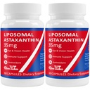 35mg Liposomal Astaxanthin Supliment - Suport puternic antioxidant pentru piele, sănătatea articulară și oculară - Formula anti-îmbătrânire naturală cu Astexantină pură - Vegan, non-GMO, 120 capsule