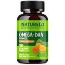 NATURO Vegetarian DHA și Omega 3 Supliment de ulei de semințe de alge și Chia pentru inimă, creier și sănătate comună - Fără pește, gelatină sau îndulcitori artificiali - 60 Gume