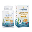 Nordic Naturals Ultimate Omega 2X Teen, Strawberry - 60 Mini Gels Soft - 1120 mg Total Omega-3s cu EPA & DHA - Brain Health, Pozitive Mood, Social Development, Learning - Non-GMO - 30 Servings