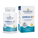 Nordic Naturals Omega-3D, Lemon Flavor - 60 Soft Gels - 690 mg Omega-3 + 1000 UI Vitamina D3 - Ulei de pește - EPA & DHA - Suport imun, Brain & Heart Health, Oase sănătoase - Non-GMO - 30