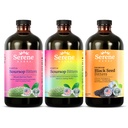 Serene Herbs Soursop Bitters Liquid, Mixed Berries & Black Seed Triple Bundle 