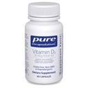 Pure Encapsulations Vitamina D3 25 mcg (1.000 UI) - Supliment pentru a sprijini osul, articulaţia, sânul, inima, Colon & Imune Health - cu vitamina D Premium - 60 capsule